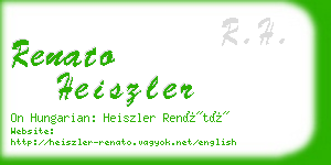 renato heiszler business card